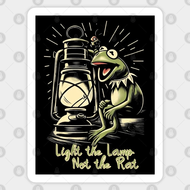 Light The Lamp Not The Rat Sticker by Trendsdk